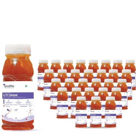 1 - andMe andMe Cranberry UTI Drink (Pack of 30),  200 ml 