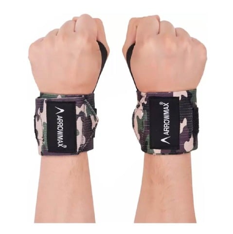 1 - Arrowmax Wrist Band with Thumb Loop,  Military  Free Size 