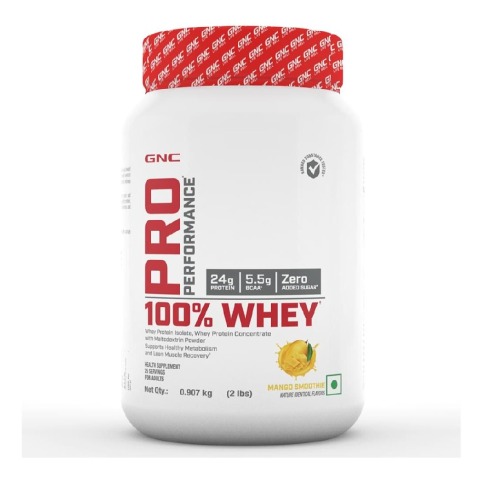 1 - GNC Pro Performance 100% Whey Protein, 2 lb Mango Smoothie