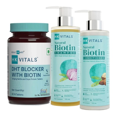 HealthKart HK Vitals DHT Blocker & Biotin Conditioner & Shampoo Combo