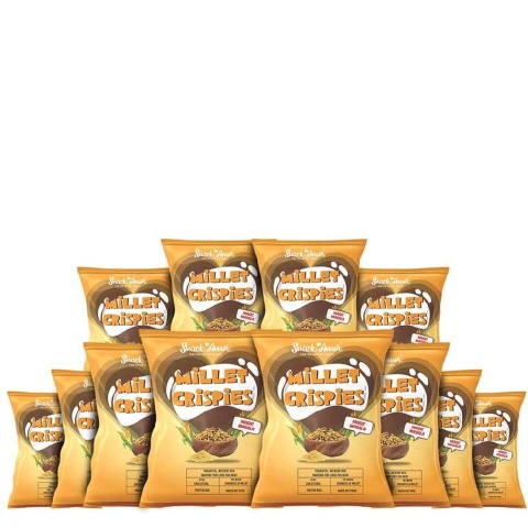 1 - SnackAmor Millet Crispies,  Magic Masala (Pack of 12)  27 g 