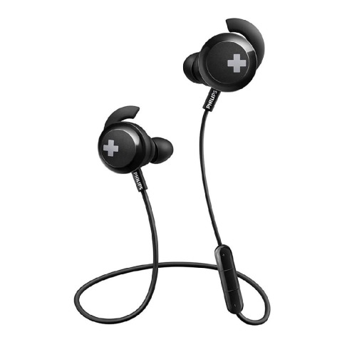 1 - Philips Bass+ SHB4305 Wireless Headphones,  Black 