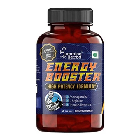 1 - Humming Herbs Energy Booster High Potency Formula, 60 capsules