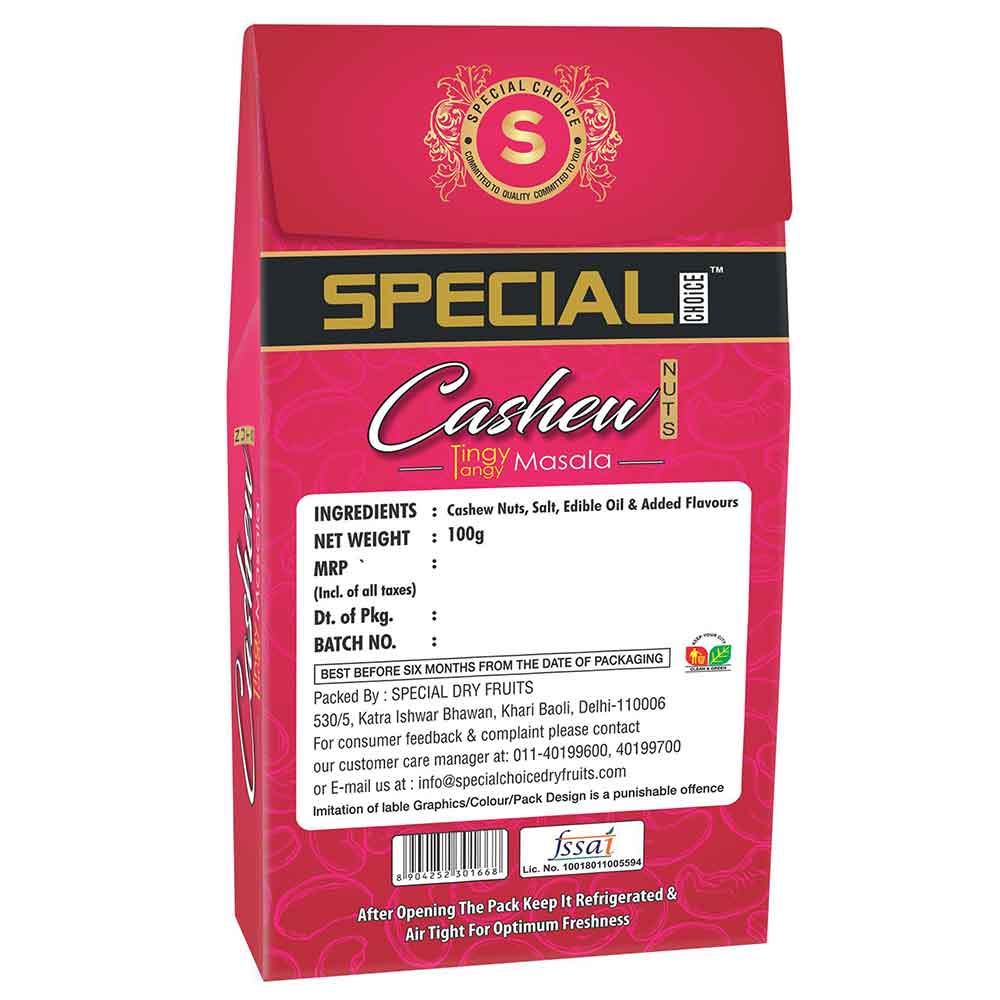 2 - Special Choice Cashew Nuts,  Tingy Tangy Masala (Pack of 3)  100 g 