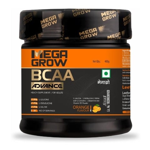 1 - Megagrow BCAA Advance,  0.88 lb  29 Servings  Orange 