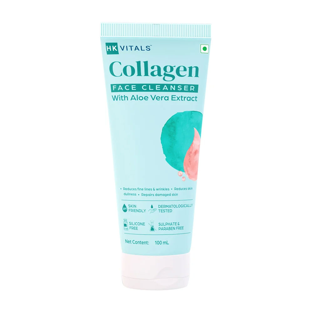 HK Vitals Collagen Face Cleanser & Fish Oil 60 caps Combo by HealthKart
