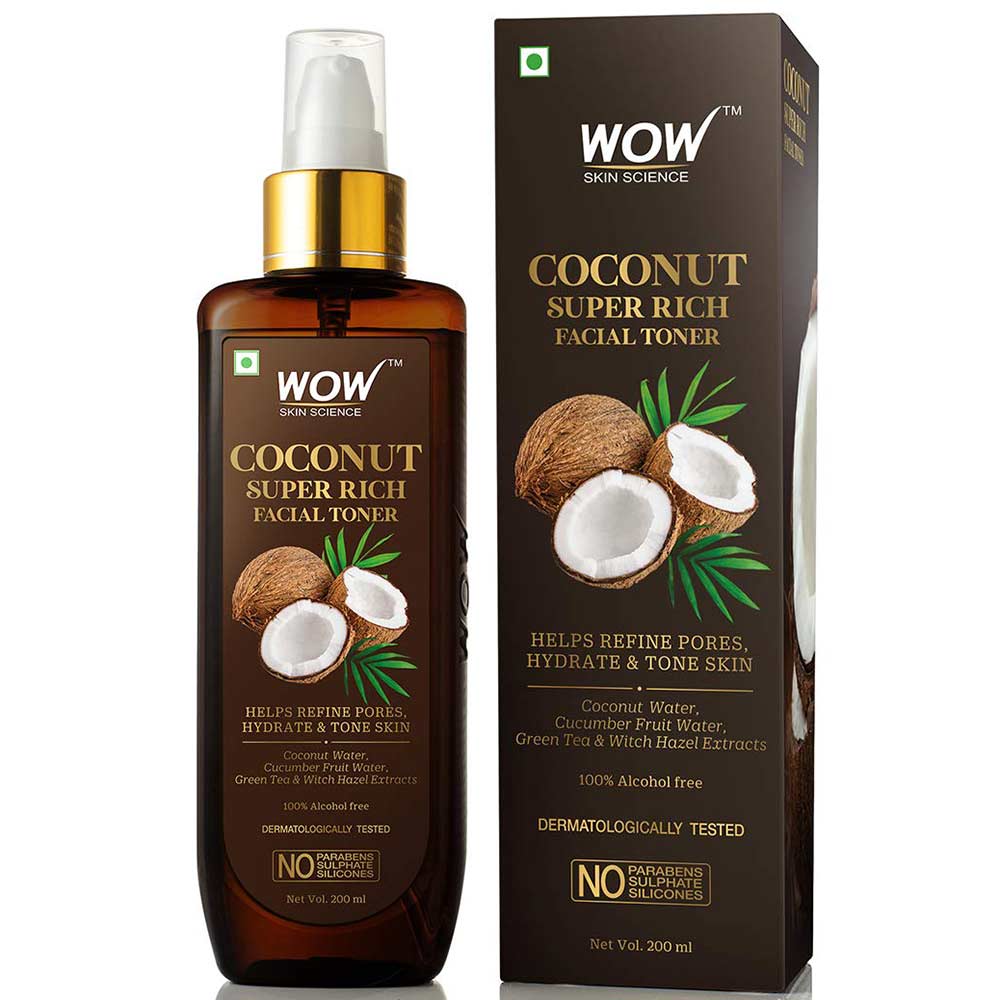 2 - WOW Skin Science Coconut Super Rich Facial Toner,  200 ml  for All Skin Types 