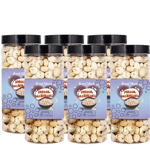 1 - SnackAmor Phool Makhana, Unflavoured (Pack of 6) 55 g