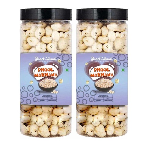 SnackAmor Phool Makhana, Unflavoured (Pack of 2) 125 g
