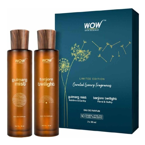 1 - WOW Skin Science Eau De Parfum, 2 Piece(s)/Pack Gulmarg Mist & Tanjore Twilight