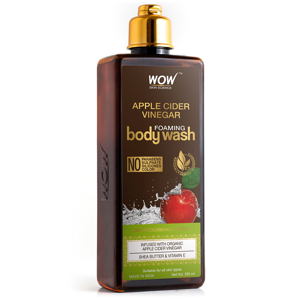 1 - WOW Skin Science Apple Cider Vinegar Foaming Body Wash,  250 ml  Shea Butter & Vitamin E 