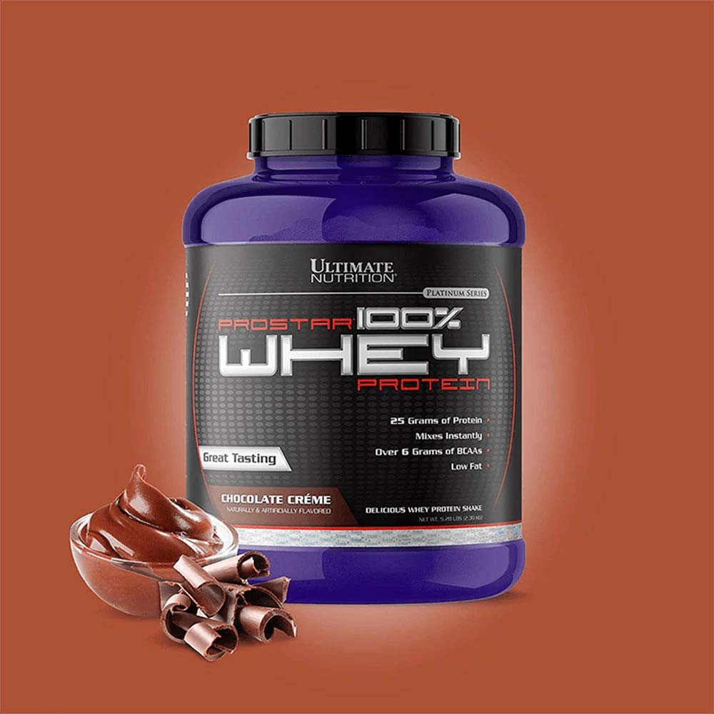 4 - Ultimate Nutrition Prostar 100% Whey Protein Powder,  5.28 lb  Chocolate Creme 