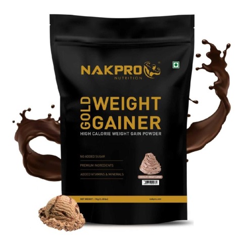 Nakpro Gold Weight Gainer, 2.2 lb Chocolate Cream