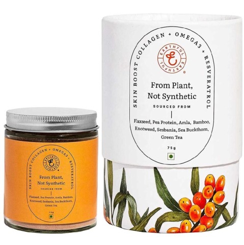 1 - Earthful Skin Boost Collagen with Omega 3 & Resveratrol, 75 g Unflavoured