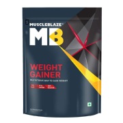 MuscleBlaze Weight Gainer with Added Digezyme, 1 kg (2.2 lb), Chocolate