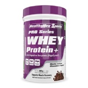 HealthyHey Nutrition Sports Whey Protein Plus- 1.1 lb Mocha Coffee Chocolate