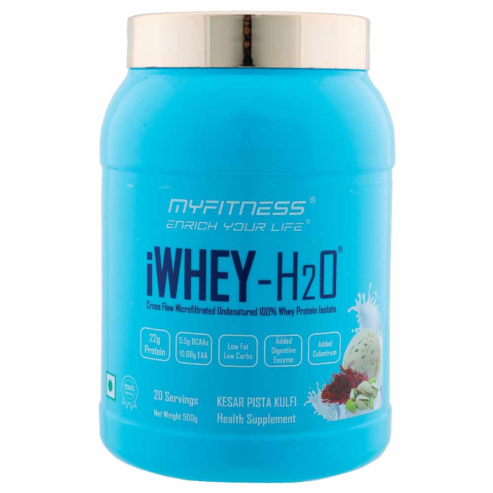 1 - Myfitness iWHEY- H2O,  1.1 lb  Kesar Pista Kulfi 