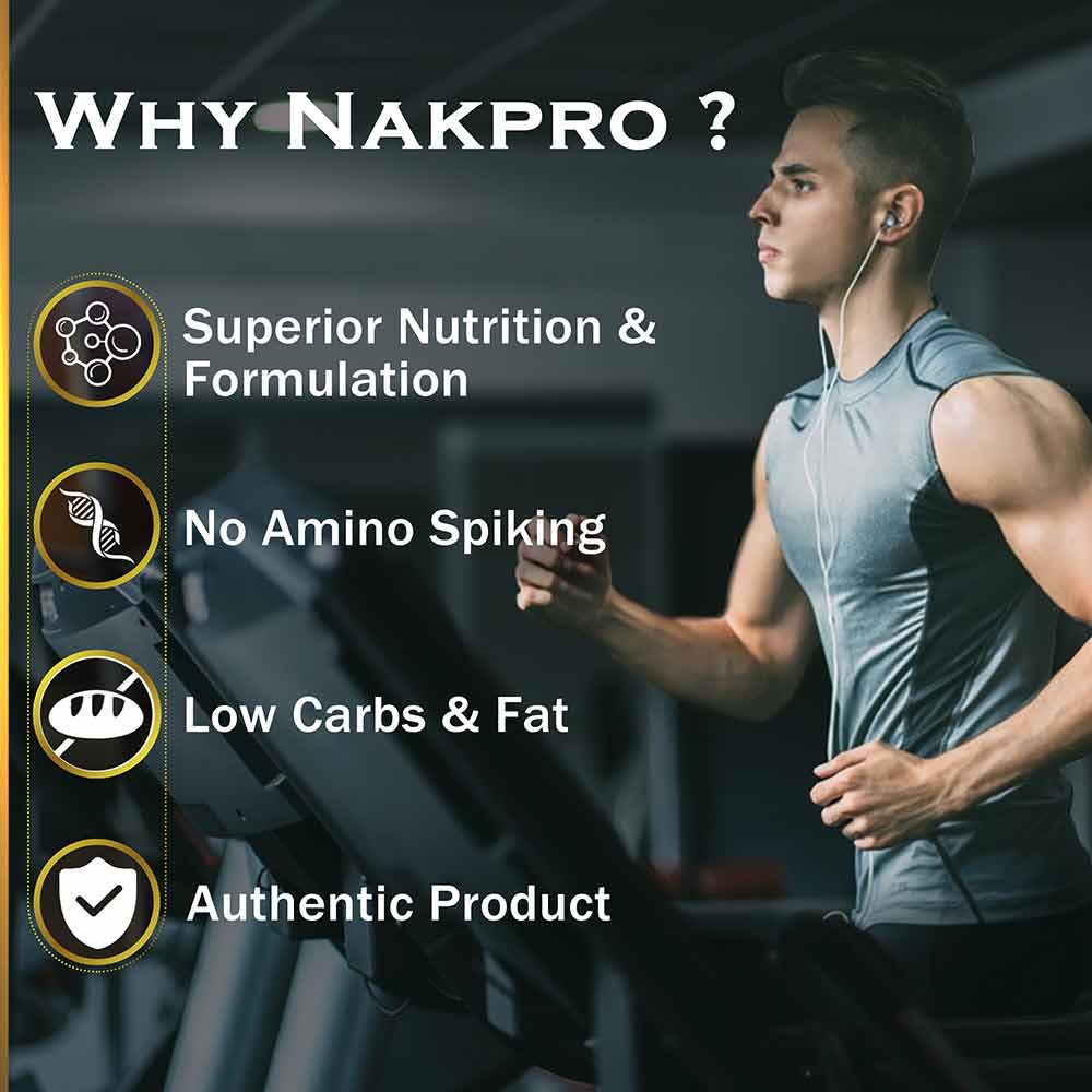 6 - Nakpro Gold Plus+ Whey Protein Concentrate,  2.2 lb  Vanilla 