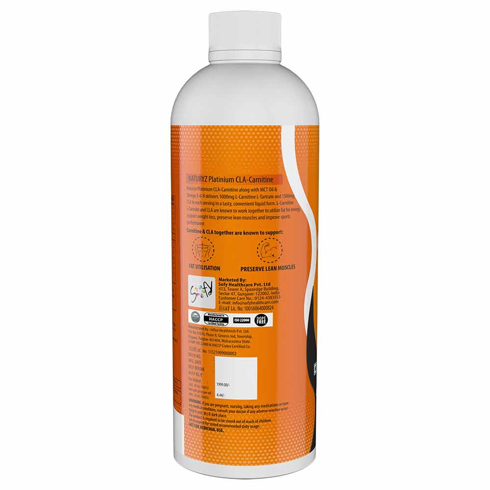 3 - Naturyz Platinum CLA-Carnitine Flavour Orange,  450 ml 