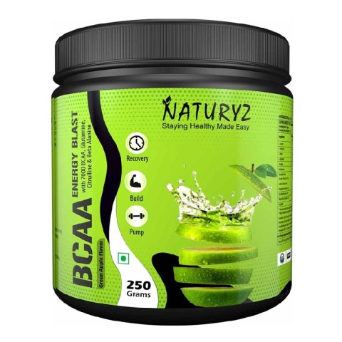 1 - Naturyz BCAA,  0.55 lb  16 Servings  Green Apple 