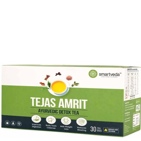1 - Smartveda Tejas Amrit Ayurvedic Detox Tea,  Unflavoured  30 Tea Bag(s) 