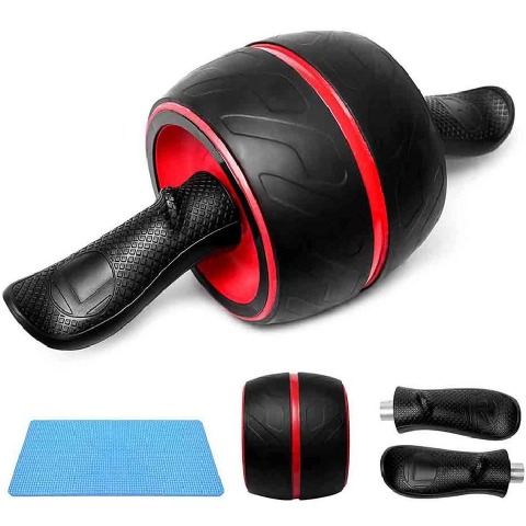 1 - SLOVIC Ab Roller with Mat,  Black  Free Size 