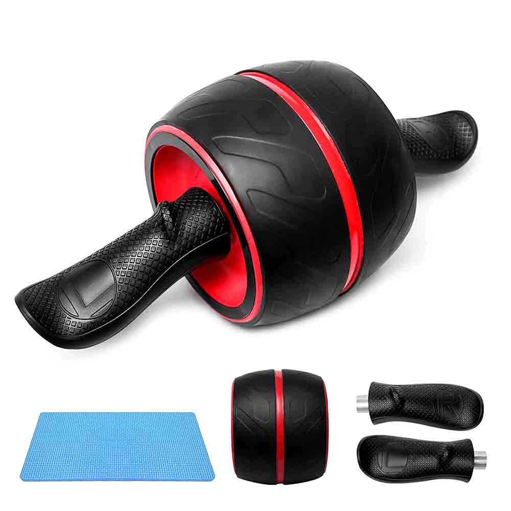 1 - SLOVIC Ab Roller with Mat,  Black  Free Size 