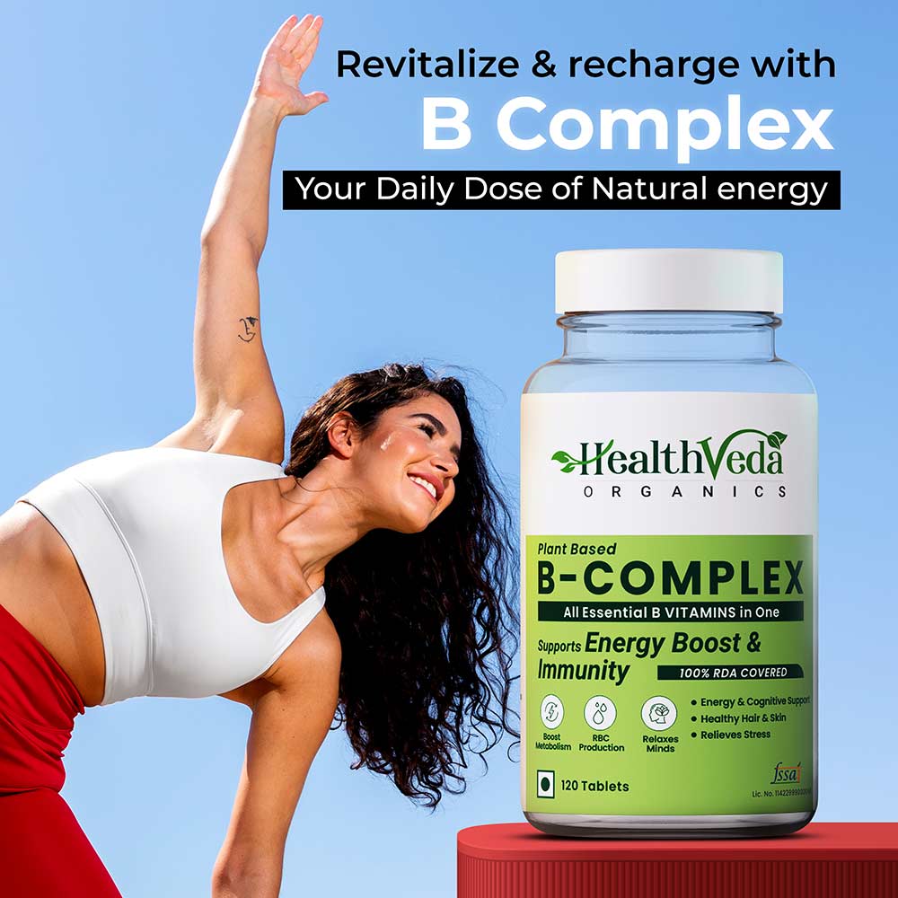 7 - Health Veda Organics Plant Based B-Complex,  60 veggie capsule(s)  Unflavoured 