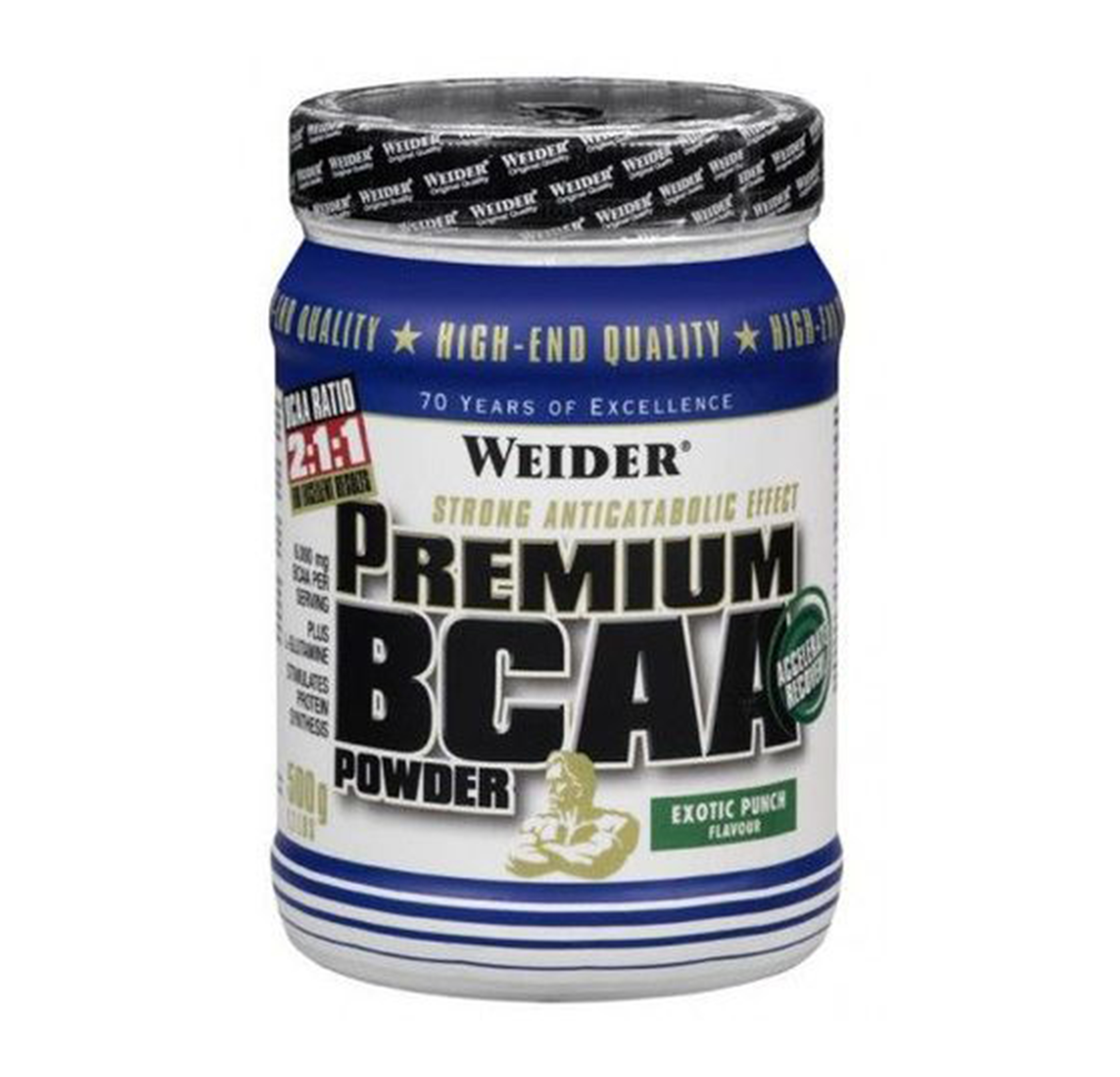 Weider Premium BCAA Powder,  1.1 lb  50 Servings  Unflavoured 