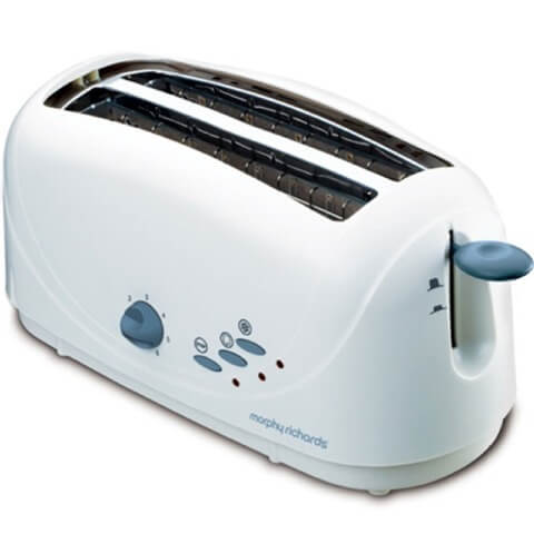 Morphy Richards 4 Slice AT 401 Pop-up Toaster,  White 