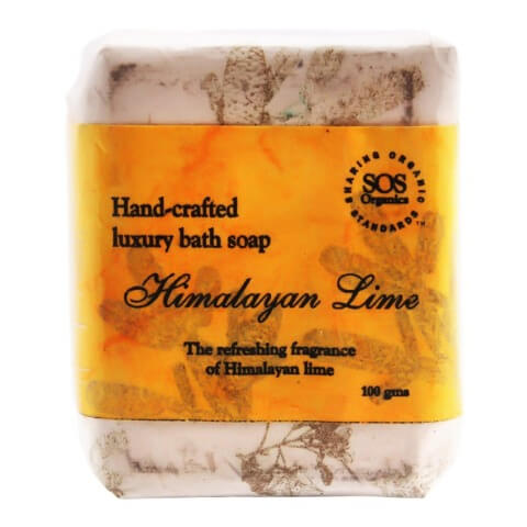 SOS Organics Handmade Soap,  100 g  Himalayan Lime 