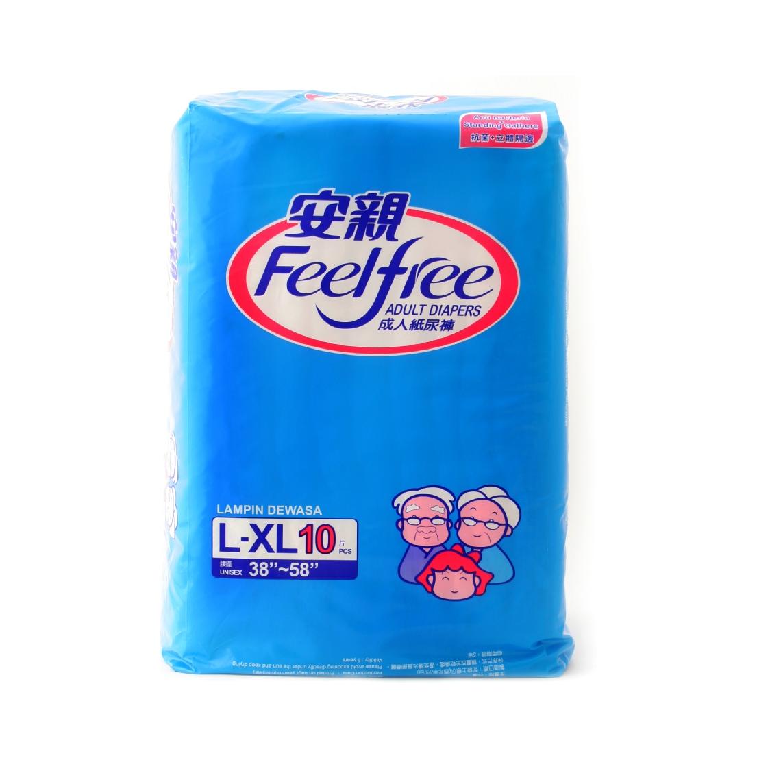 Feel Free Adult Diapers,  Medium  10 