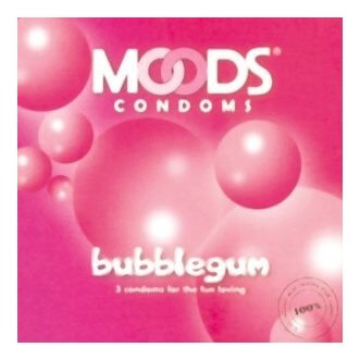 Moods Bubblegum Condoms,  Bubblegum  3 Piece(s)/Pack 
