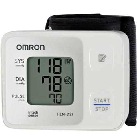 Omron Wrist Blood Pressure Monitor-HEM-6121-IN,  Regular 