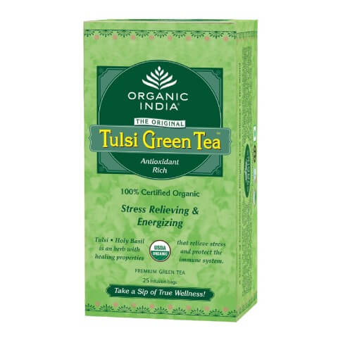 Organic India Tulsi Green Tea, 25 Piece(s)/Pack Tulsi Organic India Tulsi Green Tea, 25 Piece(s)/Pack Tulsi