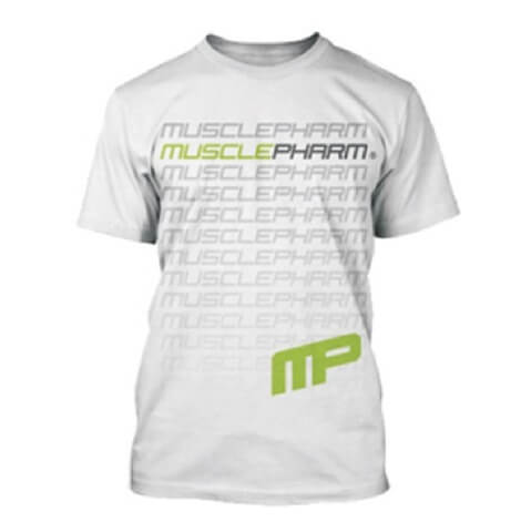MusclePharm Flagship T Shirt, White Medium