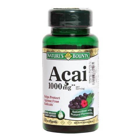Nature's Bounty Acai 1000Mg, 60 softgels Unflavoured Nature's Bounty Acai 1000Mg, 60 softgels Unflavoured