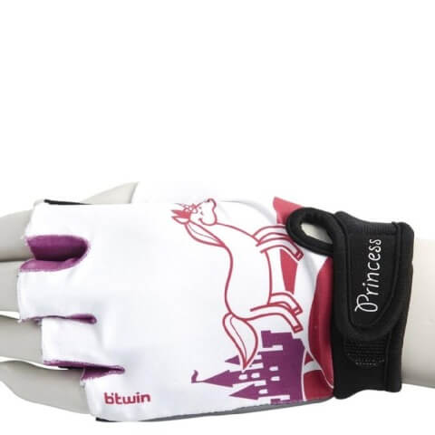 Btwin Princess Gloves,  White  Standard 