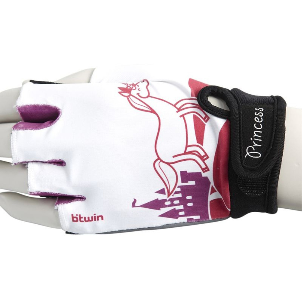 Btwin Princess Gloves,  White  Standard 