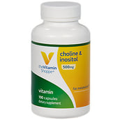 The Vitamin Shoppe Choline & Inositol (500 mg),  100 capsules 