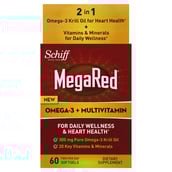 Schiff MegaRed Omega 3 Krill Oil plus Multivitamin,  60 softgels 