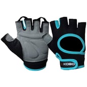 KOBO Gym Gloves (WTG-03),  Blue & Black  Medium 