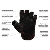 Omtex Gym Gloves (Pro),  Black  Small 