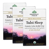 Organic India Tulsi Sleep Tea, Unflavoured 18 Piece(s)/Pack - Pack of 3