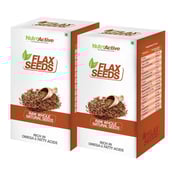 NutroActive Flax Seeds, 0.250 kg - Pack of 2