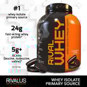 2 - Rivalus Rival whey,  5 lb  Cookies & Cream 