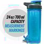 MuscleXP Fit XP Blender Gym Shaker,  Blue  700 ml 