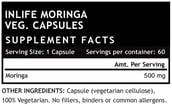 INLIFE Moringa Leaf Extract (500 mg),  60 veggie capsule(s) 