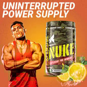 13 - Big Flex Nuke Pre Workout, 0.88 lb Orange + Bigflex Shaker 700 ml Free