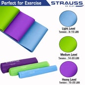 5 - Strauss Yoga Resistance Bands (Pack of 3),  Assorted  Medium Heavy and Light 